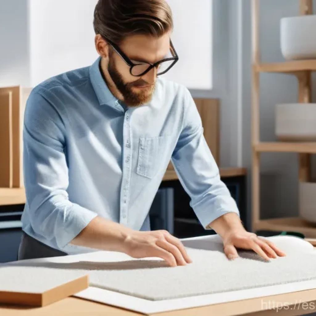 제품디자인 관련 논문 및 참고 서적 소개 - A professional product designer, gender-neutral, in their late 20s or early 30s, is meticulously exa...