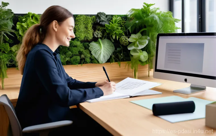 제품디자인 이론 강의를 효과적으로 듣는 방법 - **Prompt:** Inside a vibrant, modern design studio, a diverse team of three designers (two women and...