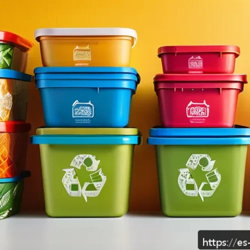 제품디자인 직무에서 발생하는 윤리적 문제 - A modern eco-friendly product packaging design scene in a vibrant Latin American marketplace, featur...
