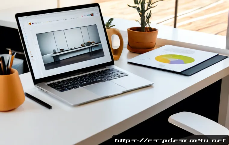 제품디자인과 관련된 인기 커리어 블로그 추천 - Photorealistic editorial workspace scene for a product design career blog, a young Spanish-speaking ...